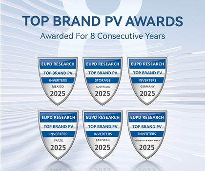 Growatt vinder EUPD Top Brand PV Award for 8. år i træk og udvider anerkendelsen til seks globale markeder