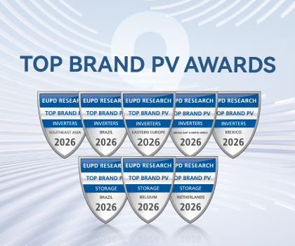 Growatt opnår EUPD Research Top Brand PV-anerkendelse for niende år i træk på syv centrale markeder for solenergi og energilagring